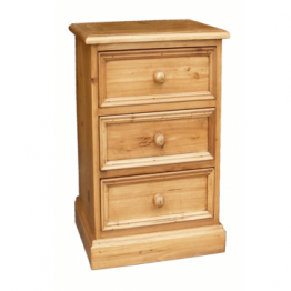 Reclaimed Bedroom Bedside 3 drw Small