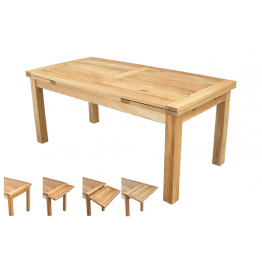 Somerset Oak 140 Drawer Leaf Table